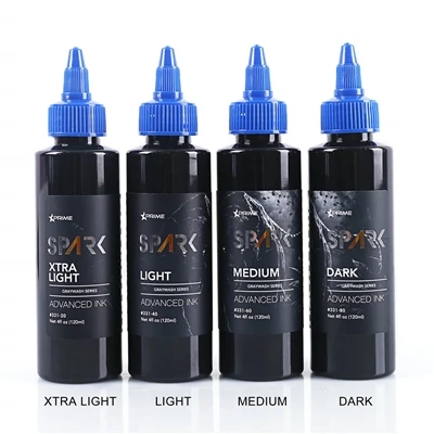 Organické 4oz 120ml šedé procházení make -up Black Tattoo Ink
