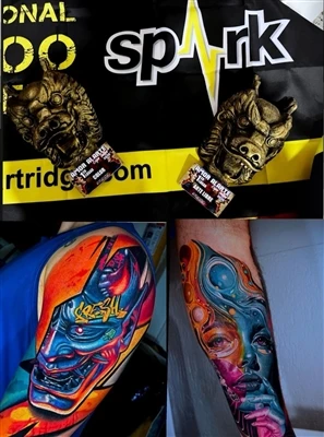 SPARK Artist @anfitriontattoo si nárokuje dvojnásobné vítězství na Expo Tatto...