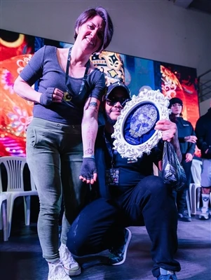 Spark - podporovaný umělec @ Davis.quilumba vyhrává druhé místo na Quito Tatt...
