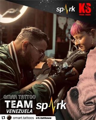 Spark Cartridges Sponzor tetování Artist
