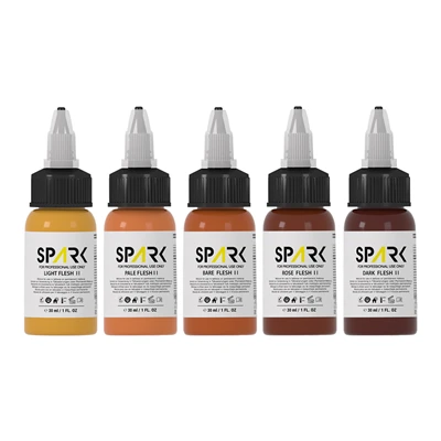 Profesionální sada 1oz tetovacích inkoustů Flesh Tone v souladu s nařízením EU REACH pro umělce na permanentní make-up a tetování