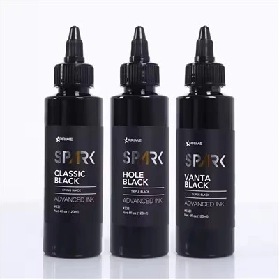 Spark Factory Custom Quality Dark Black Wash Pigment Color Mixer Triple Professional Vice Black Tattoo Ink