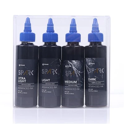 Spark nejnovější 4oz*4 šedá myčka Undofer dočasný tetování inkoust