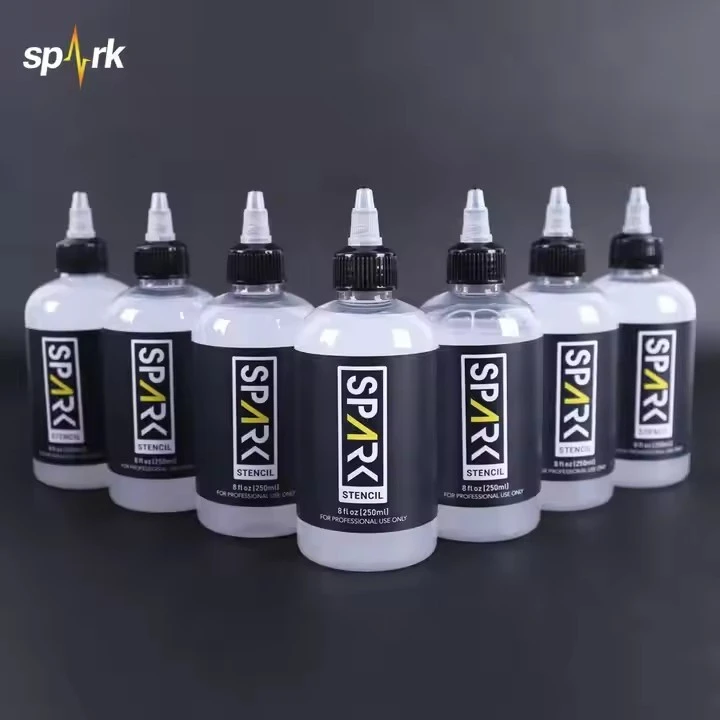 SAPRK 8 FL OZ (250 ml) Profesionální tetování Transfer Transfencil Gel Gel Quick Dry Non - Vyblednutí a hladké pro umělce tetování