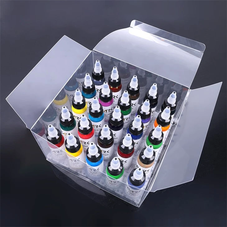 Sada 25 barev Light Tattoo Ink Spark Original Tattoo Ink Black