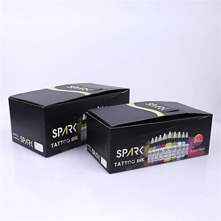 50 barevných sad Pigments Tattoo Ink Sada tetovacích inkoustů Spark Professional