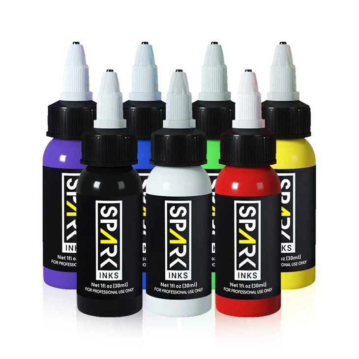 7 barev OEM Spark Permanent Professional Tattoo Ink