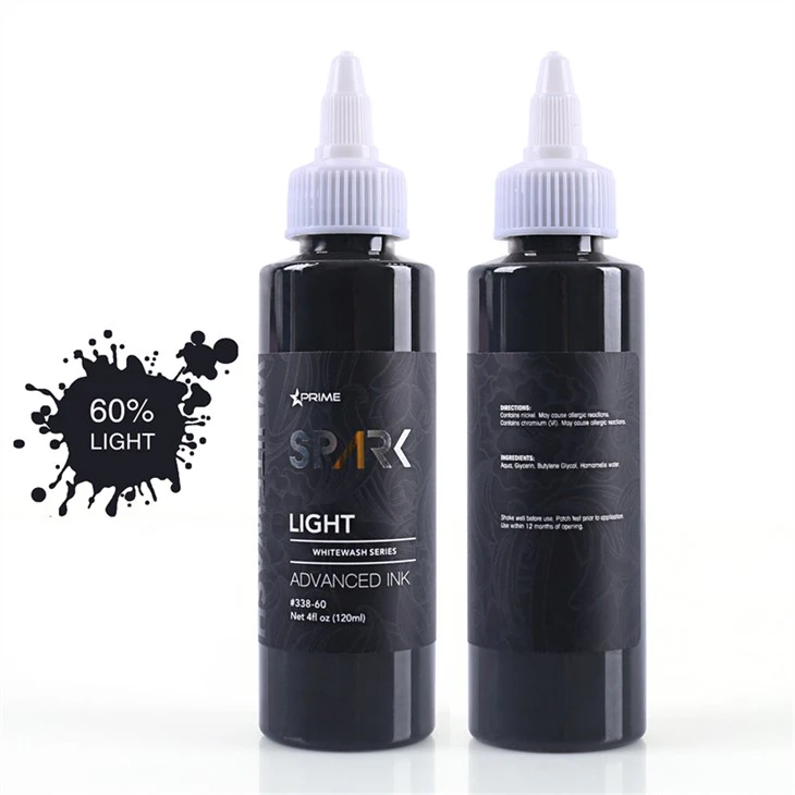 Sada tetovacích inkoustů bez krutosti Vegan White Wash Set Spark Tattoo Ink
