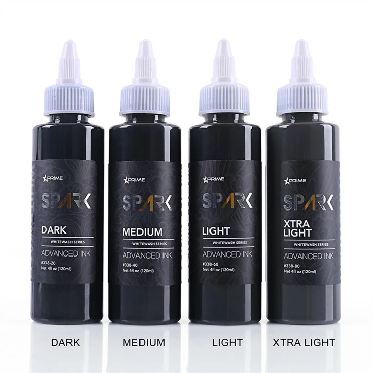Bezolovnatý tetovací inkoust White Wash Set Spark Tattoo Ink