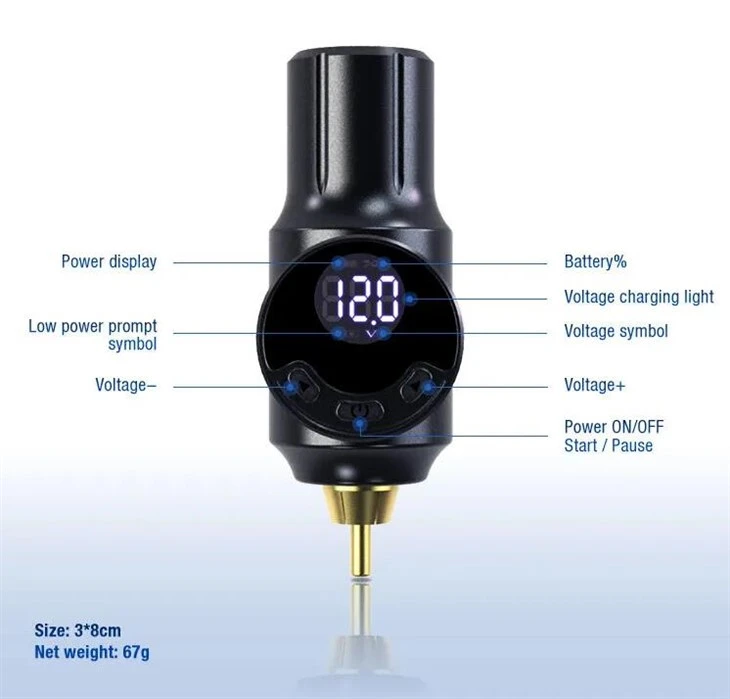 Bezdrátový zdroj tetování RCA MINI Tattoo Battery