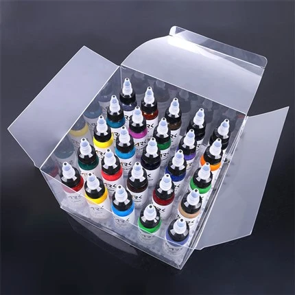 Sada 25 barev Light Tattoo Ink Spark Original Tattoo Ink Black