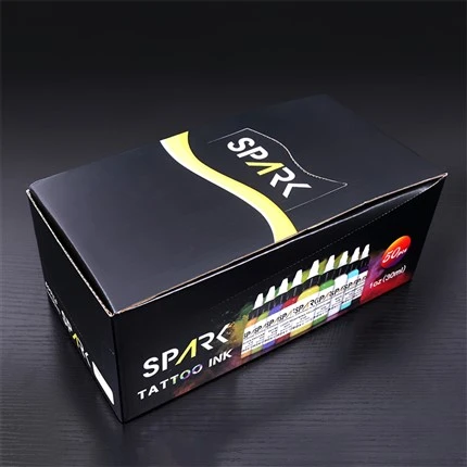 50 barevných sad Spark Tattoo Ink Set Profesionální barva tetovacího inkoustu
