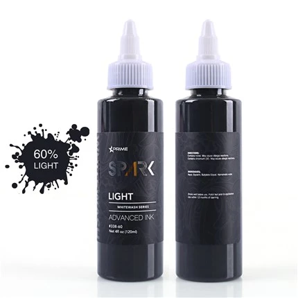 Sada tetovacích inkoustů bez krutosti Vegan White Wash Set Spark Tattoo Ink