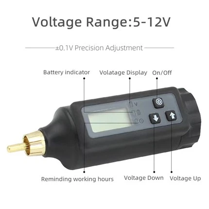 Bezdrátový napájecí zdroj pro tetování Digital 2000 MAh