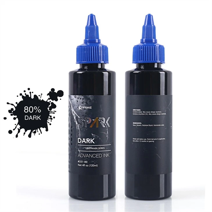 Tetovací inkousty v hromadném černém tetovacím inkoustu Spark Tattoo Ink