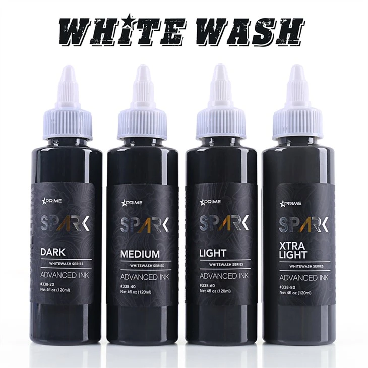 Tetovací inkousty v Bulk White Wash Set Spark Tattoo Ink