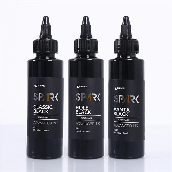 Vanta Černá 4OZ Super Černá Inkoust Série Jiskra Tetování Inkoust Tetování Tetování Inkoust Set Profesionální