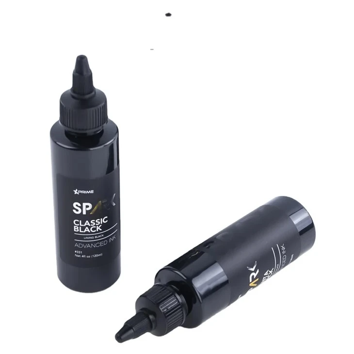 Black Tattoo Ink Classic Black 4OZ Podšívka Black Ink Series Spark Tattoo Ink Tattoo Ink Black Light